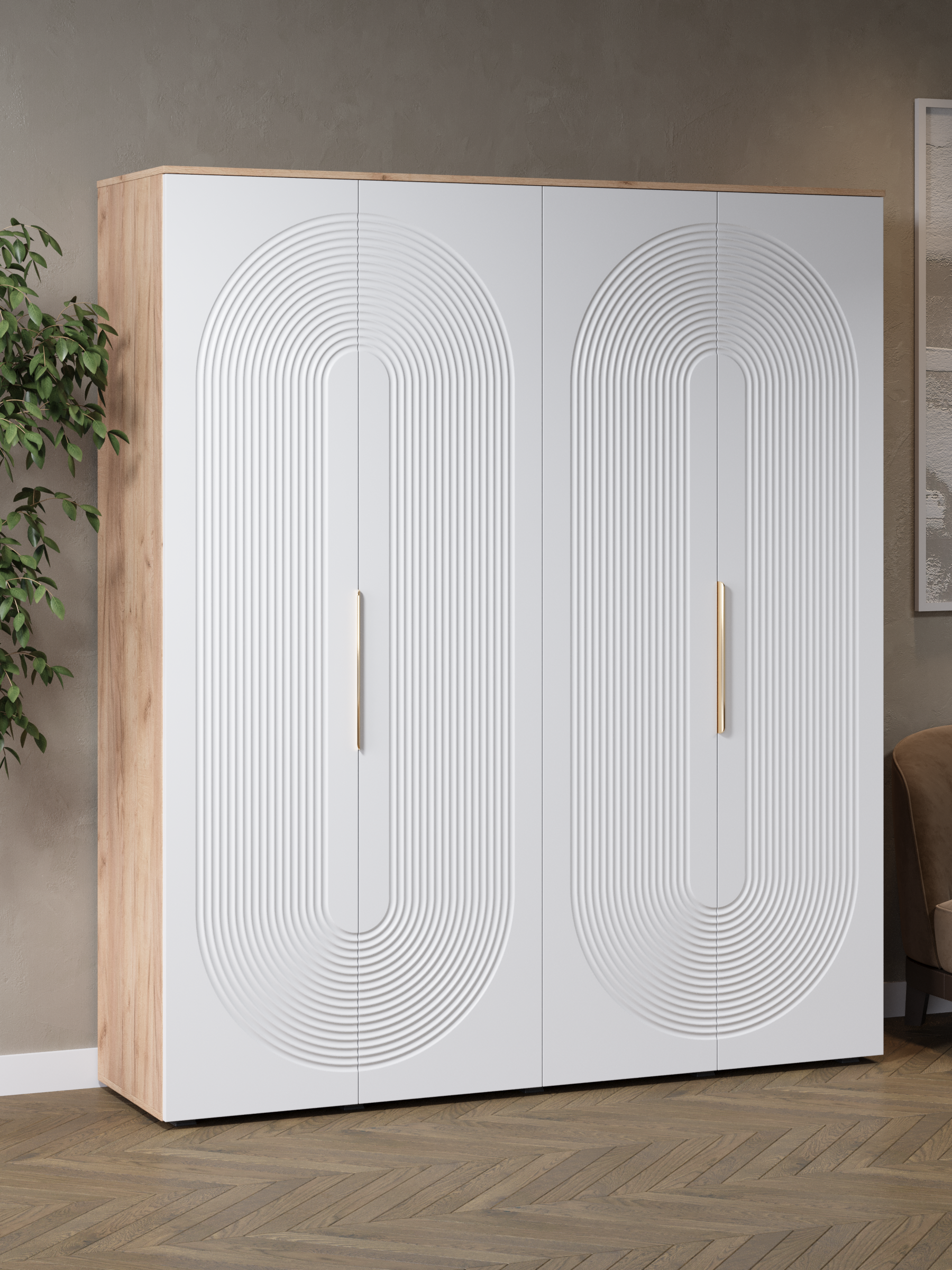 Изображение товара Шкаф распашной ДИВАН НЕ МЕБЕЛЬ Ингрия Luxe 4 двери