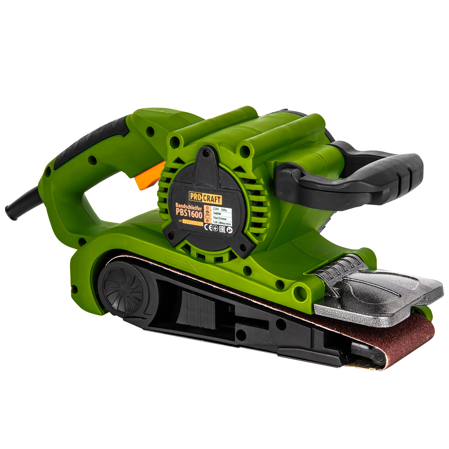 Изображение товара Ленточная шлифмашина сетевая бесщеточная Procraft PBS1600, 1010 Вт, 75 x 533 мм Изображение товара Ленточная шлифмашина сетевая бесщеточная Procraft PBS1600, 1010 Вт, 75 x 533 мм
