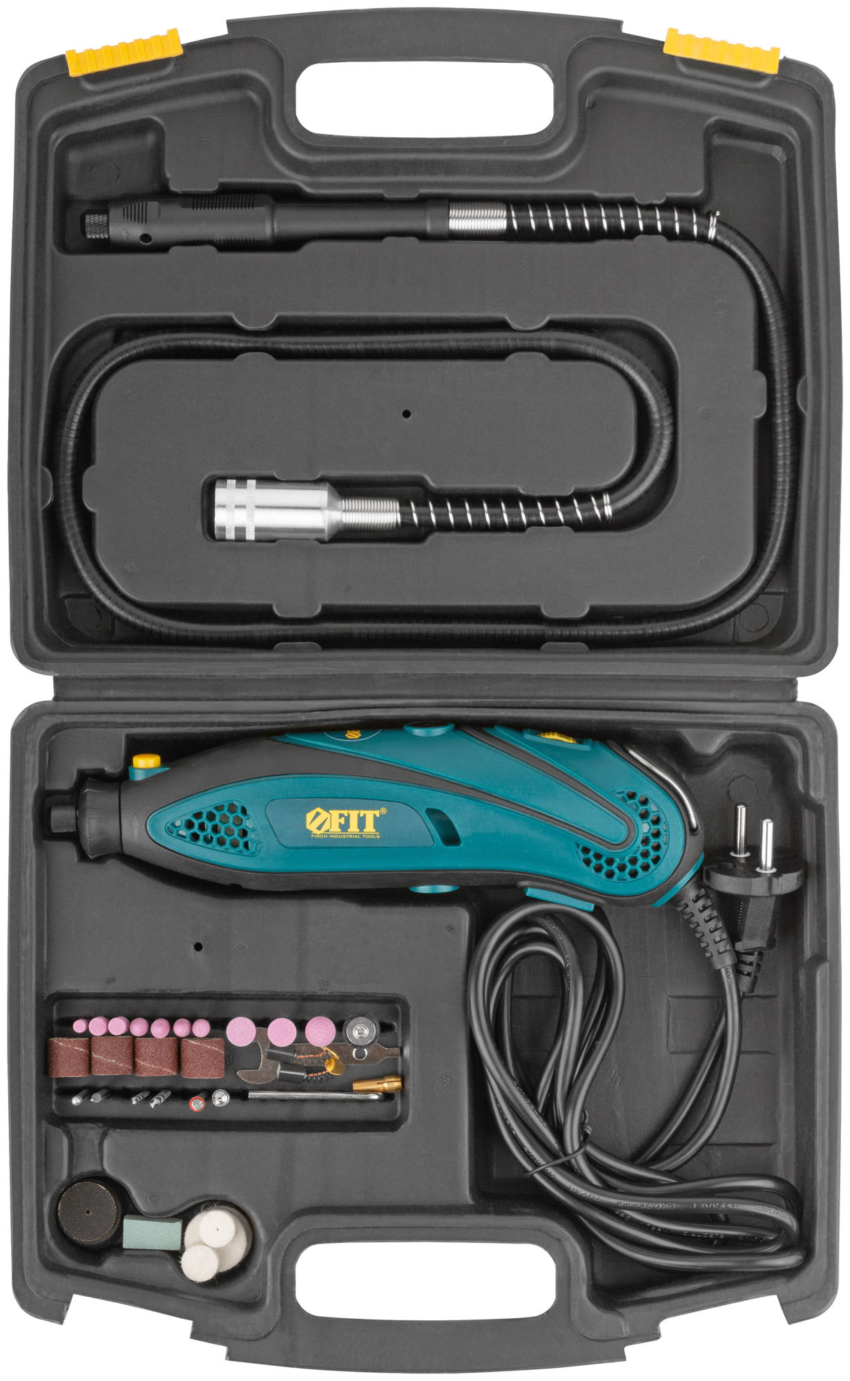 Изображение товара Гравер сетевой FIT 80595 135 Вт с регулировкой оборотов и комплектом из 20 аксессуаров