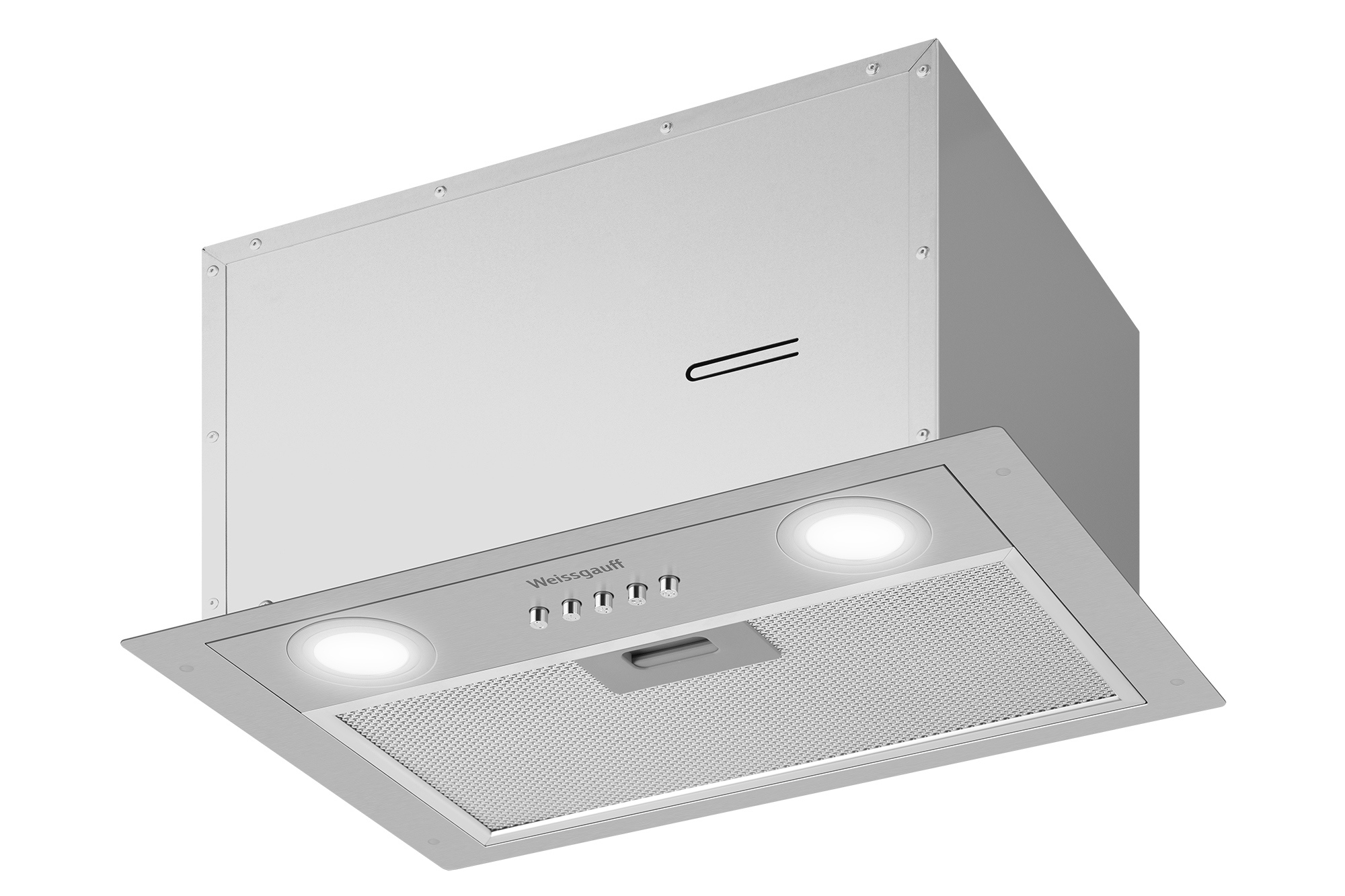 Изображение товара Встроенная вытяжка Weissgauff Dubhe 450 Inox с эффективностью 900 м3/ч