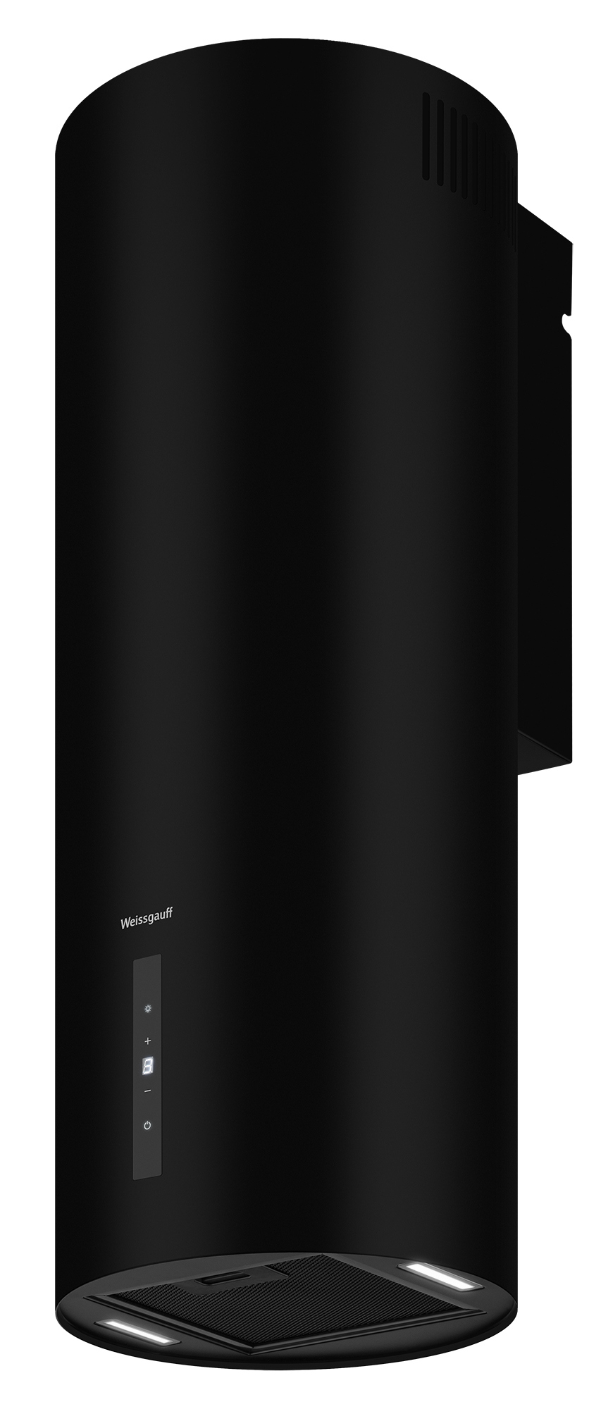 Изображение товара Настенная вытяжка Weissgauff Tubus 90 Black Edition 32x90 см черный круглая