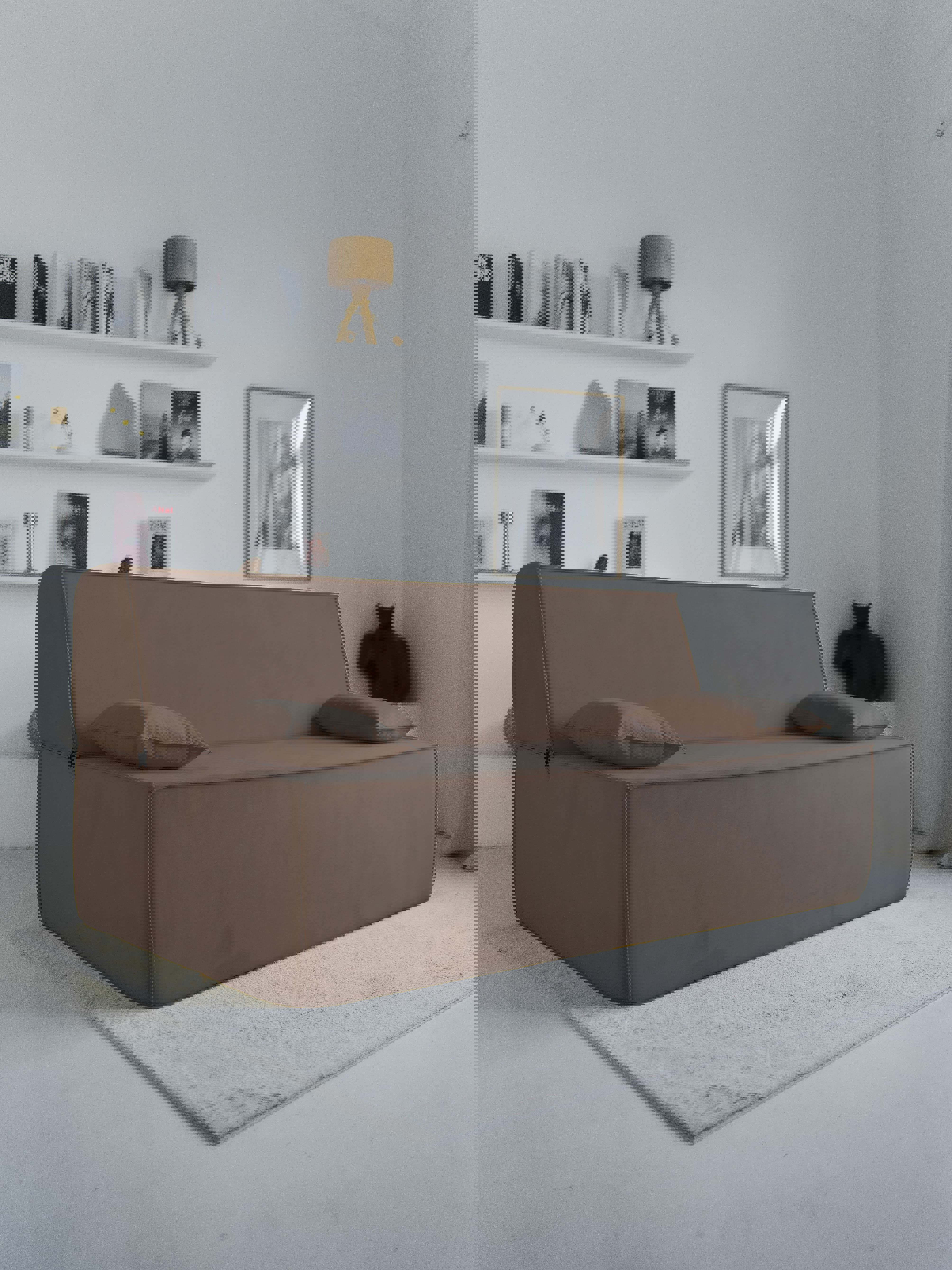 Изображение товара Диван раскладной Диван раскладной не мебель Клайд 190x88x100 см велюр цвет коричневый