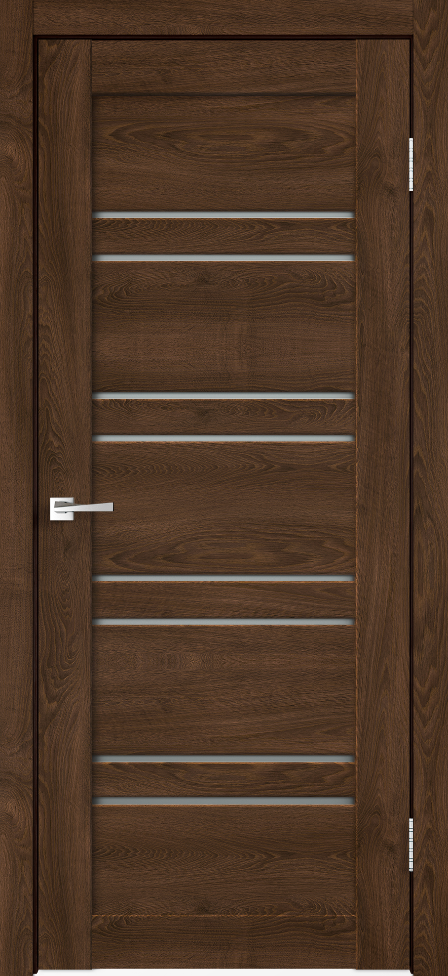 Изображение товара Дверь межкомнатная со стеклом Лайн 1 60x200 см Hardflex цвет дуб тернер венге без замка, без петель