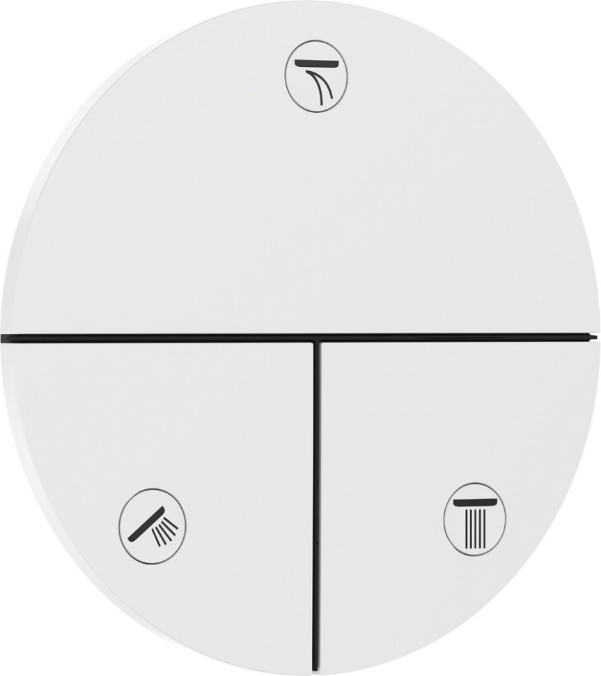 Изображение товара Переключатель потоков Hansgrohe ShowerSelect Comfort S скрытый монтаж матовый белый 15558700