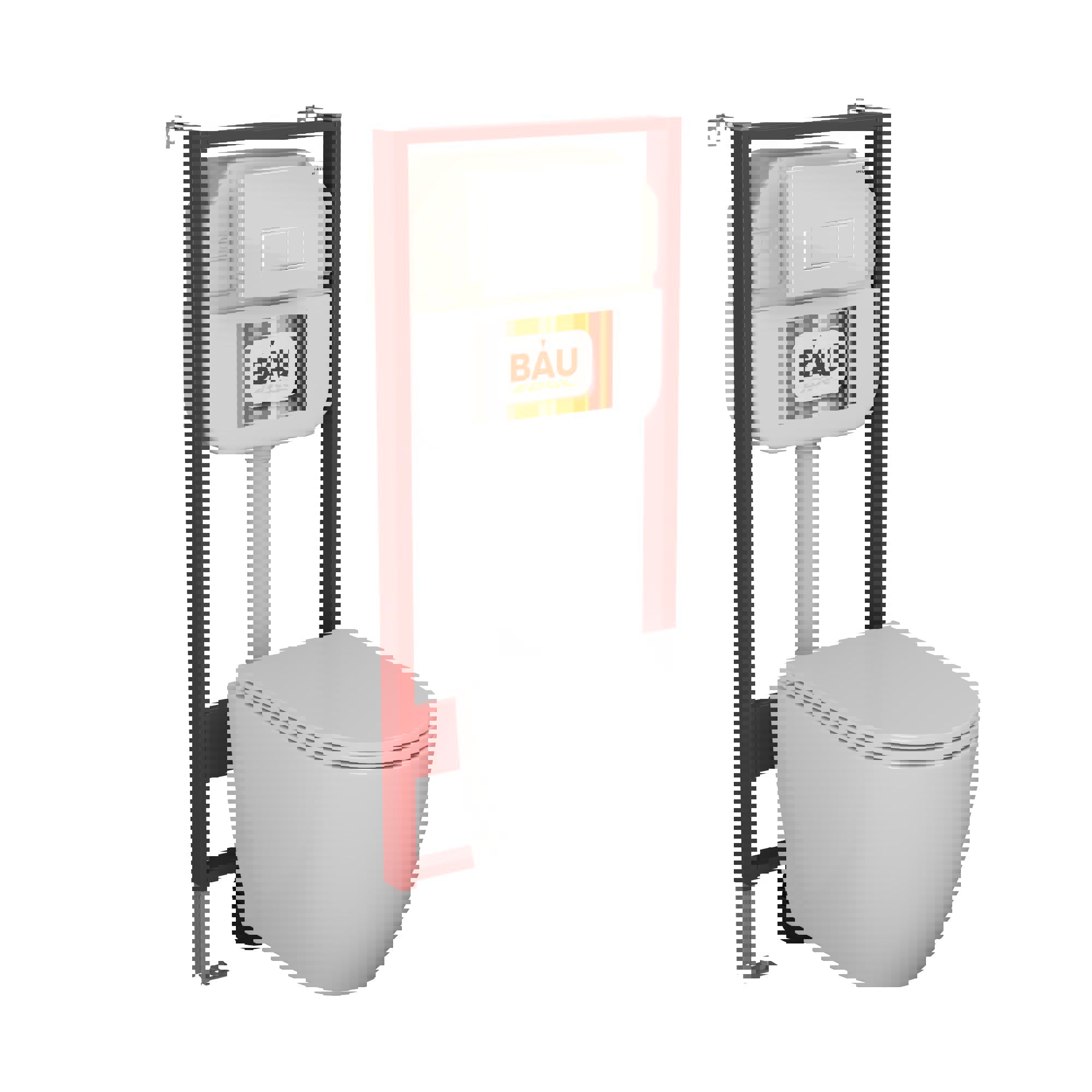 Изображение товара Комплект BAUEDGE NEO45700-BL0001-HQ3-Q00006 6 в 1 для безободкового унитаза