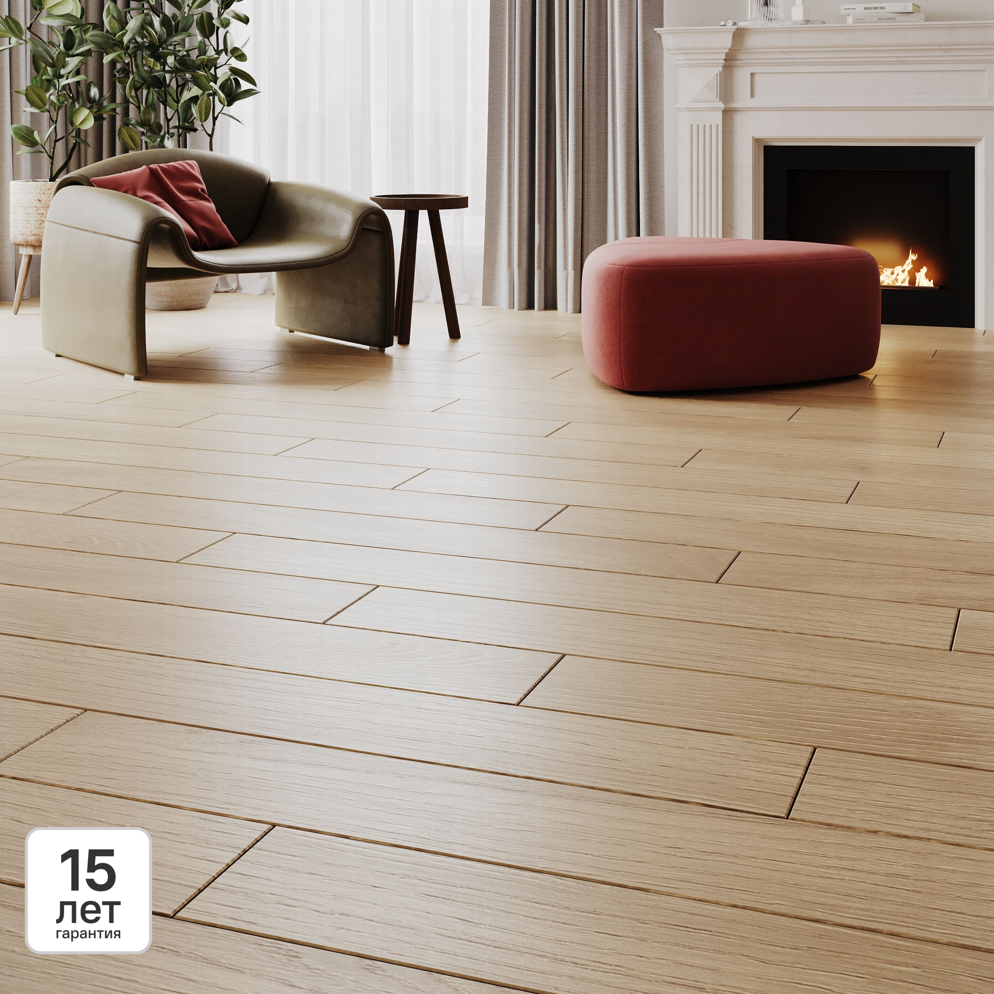 Изображение товара Ламинат KREAFORTA Велью 32 класс 8 мм для жилых помещений с фаской