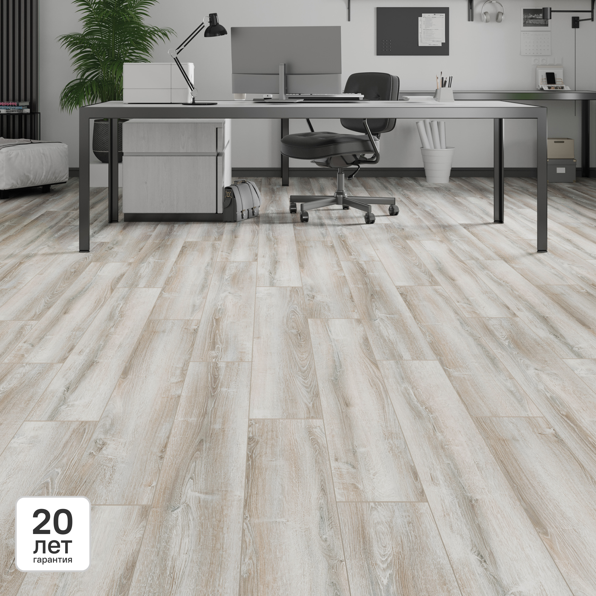 Изображение товара Ламинат KREAFORTA Дуб Оломна 33 класс 8 мм с фаской 2.109 м² в коробке