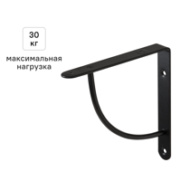 Изображение товара Утилитарный кронштейн Bi Bop 18х18 см нагрузка до 30 кг цвет черный