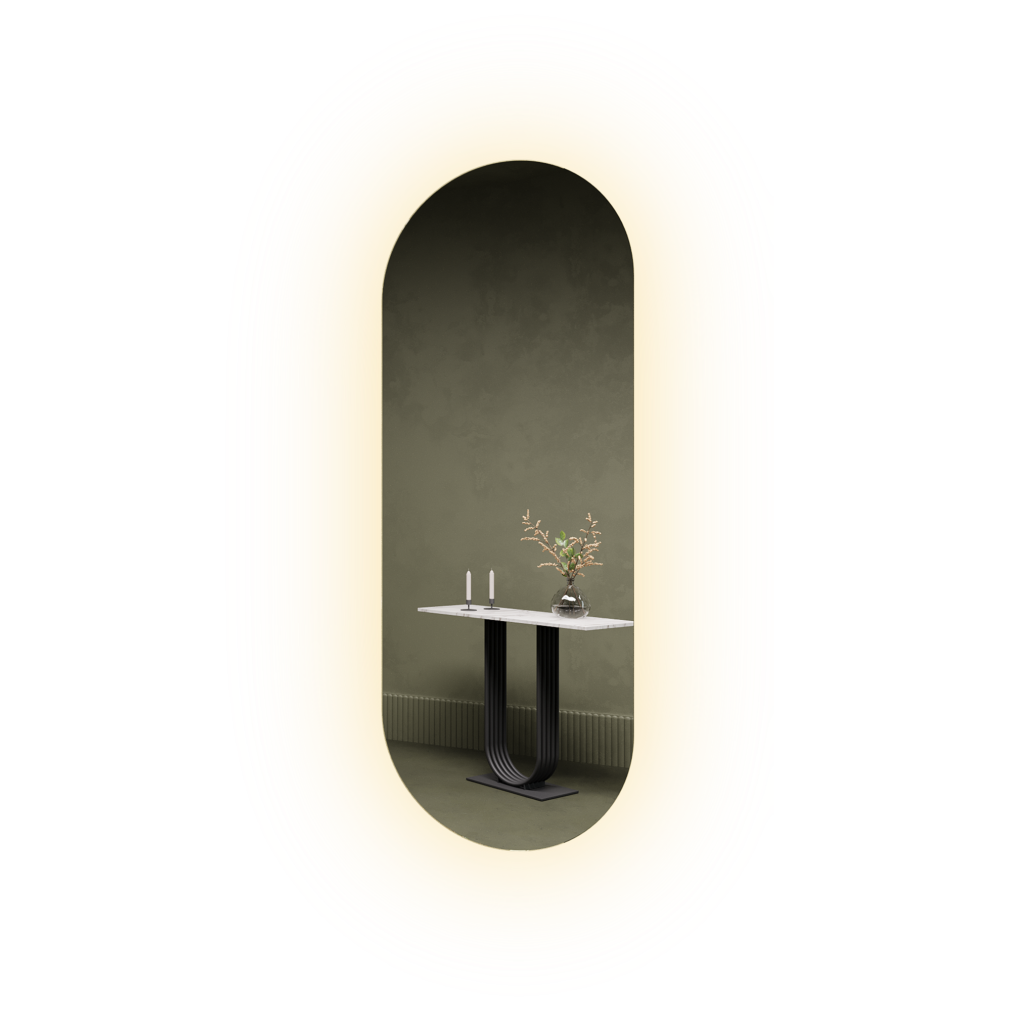 Изображение товара Зеркало GENGLASS Nolvis 50x135 с подсветкой 4000K