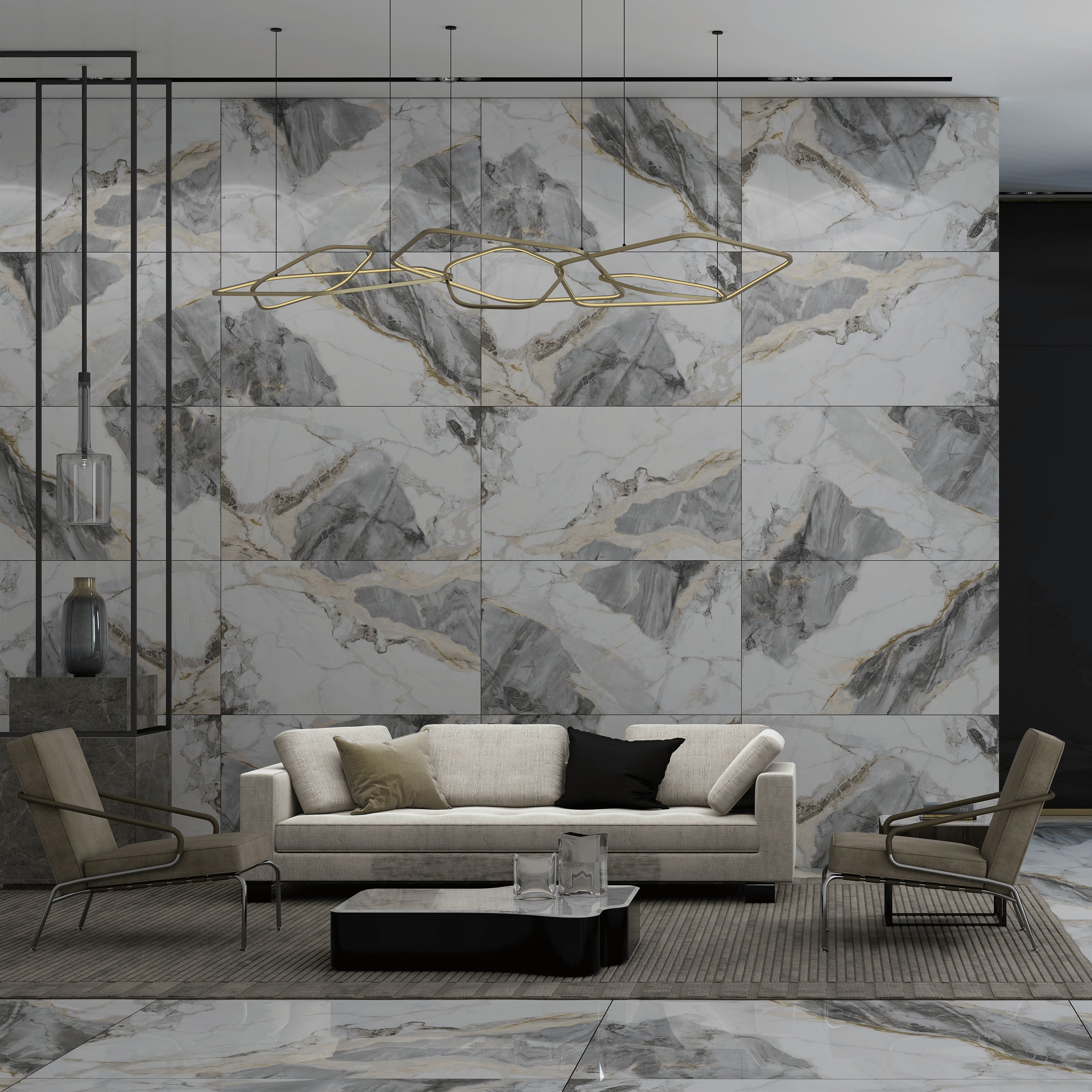 Изображение товара Керамогранит Kerald Cupid Grey glossy 60x120см цвет серый