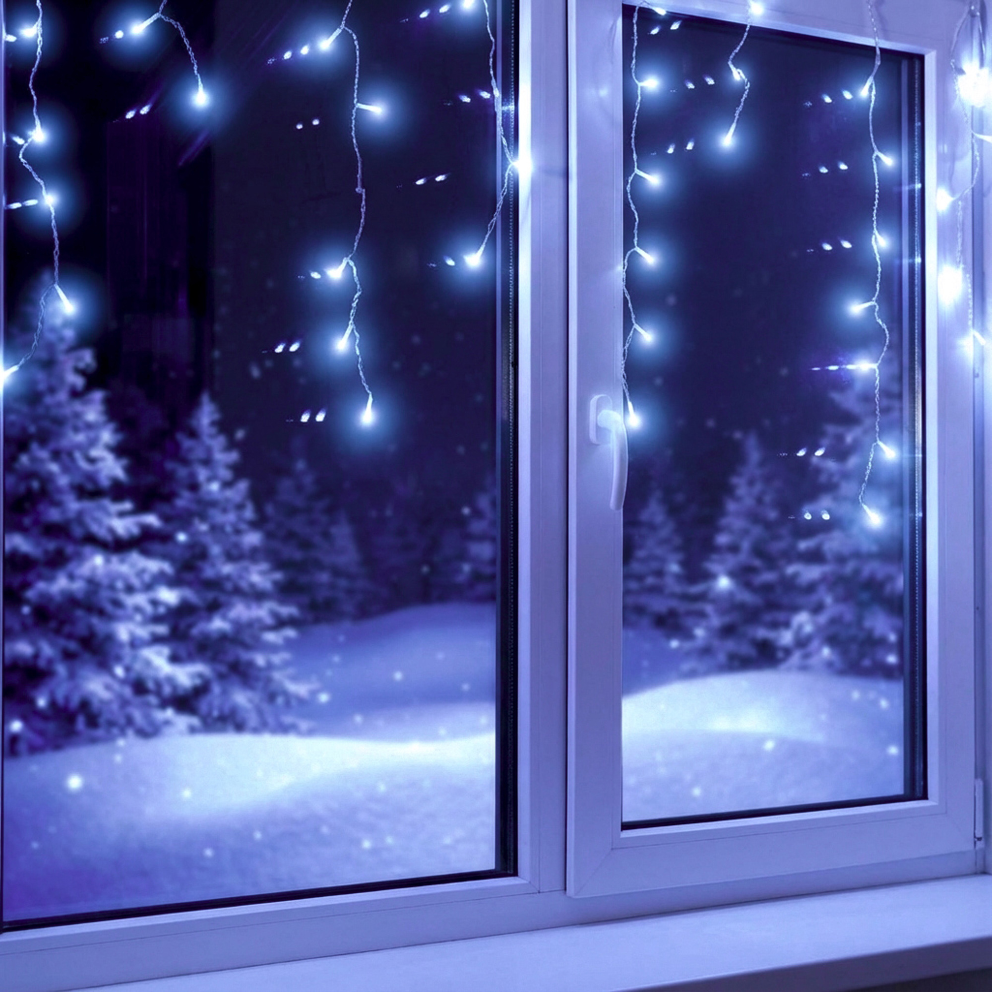 Изображение товара Светодиодная гирлянда бахрома 2 м 48 светодиодов 8 режимов IP44