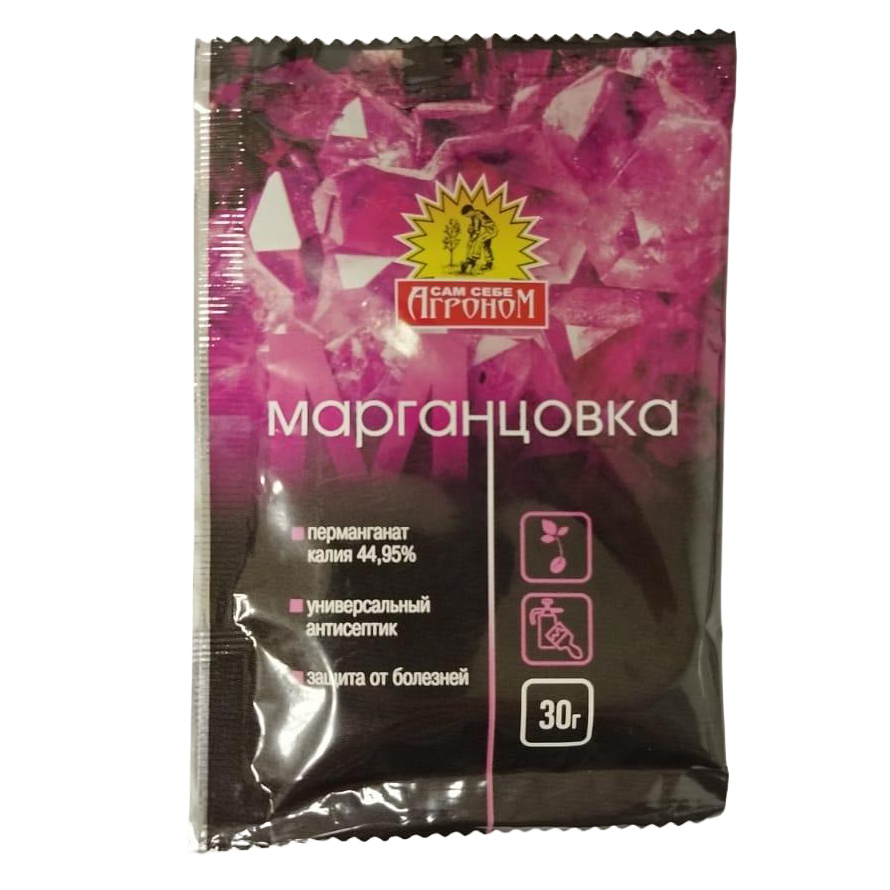 Изображение товара Удобрение Марганцовка для огородных растений 30 г Изображение товара Удобрение Марганцовка для огородных растений 30 г