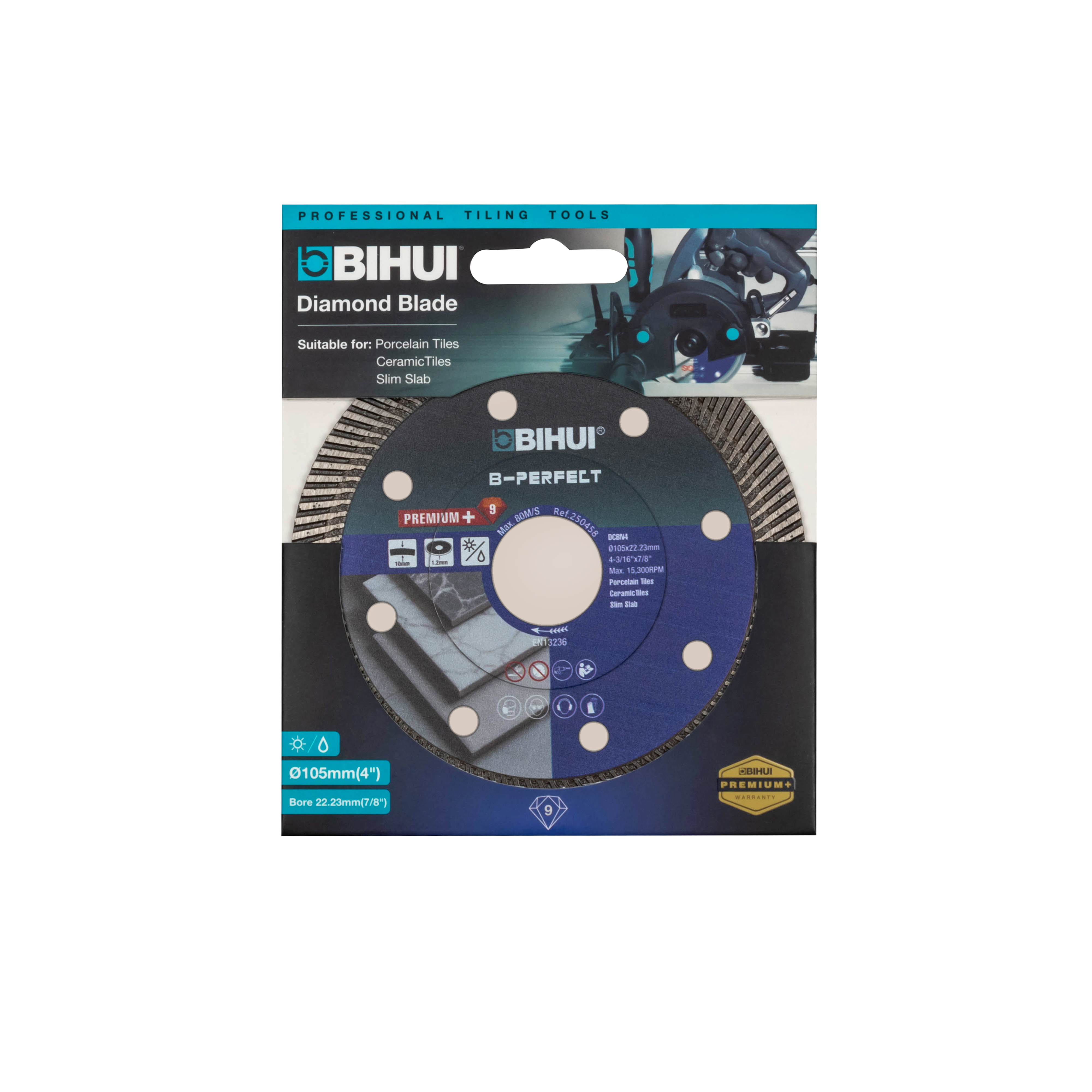 Изображение товара Диск алмазный BIHUI Super Thin Turbo 105x22.2x1.1 мм