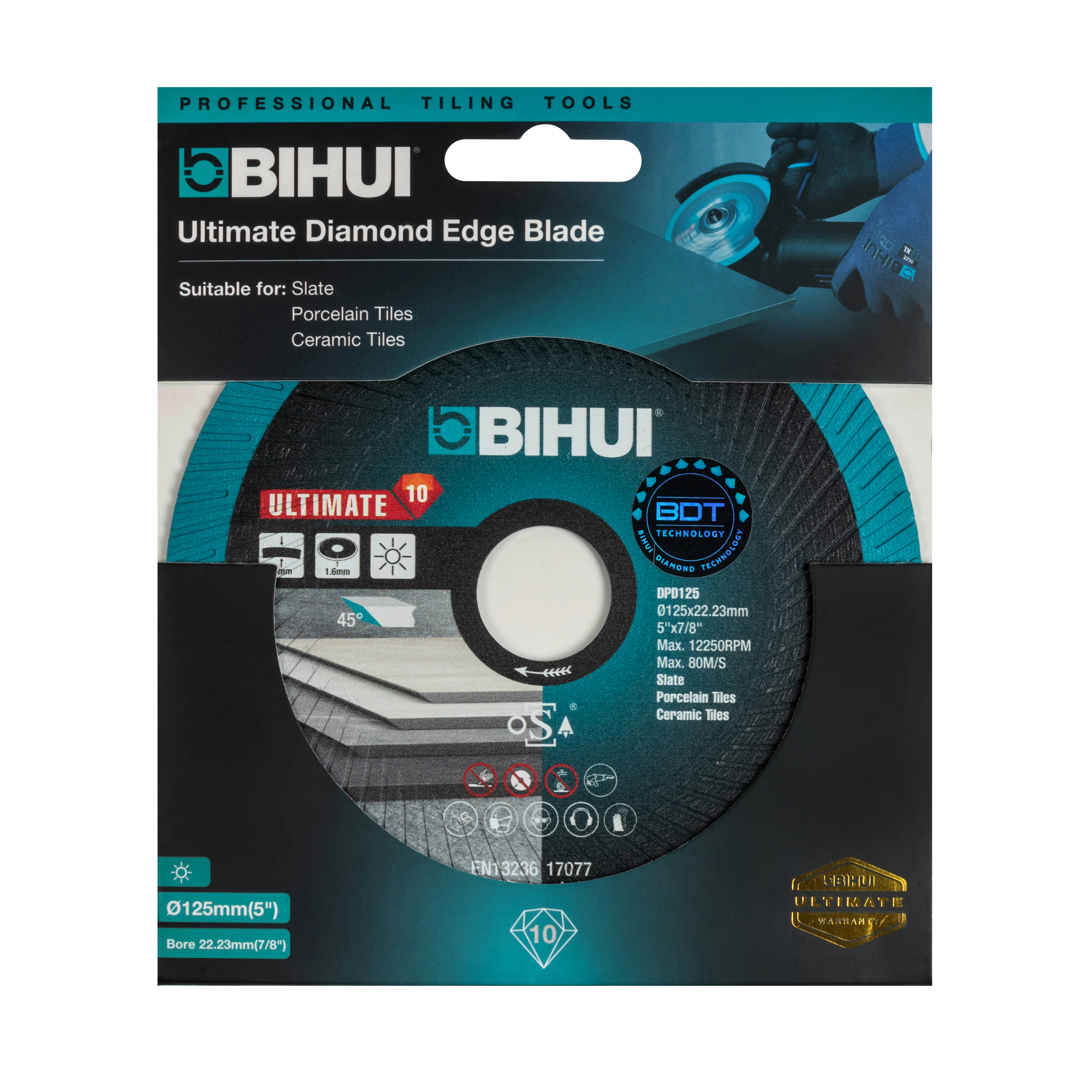 Изображение товара Алмазный диск BIHUI Ultimate Edge 125мм для резки и шлифовки Изображение товара Алмазный диск BIHUI Ultimate Edge 125мм для резки и шлифовки