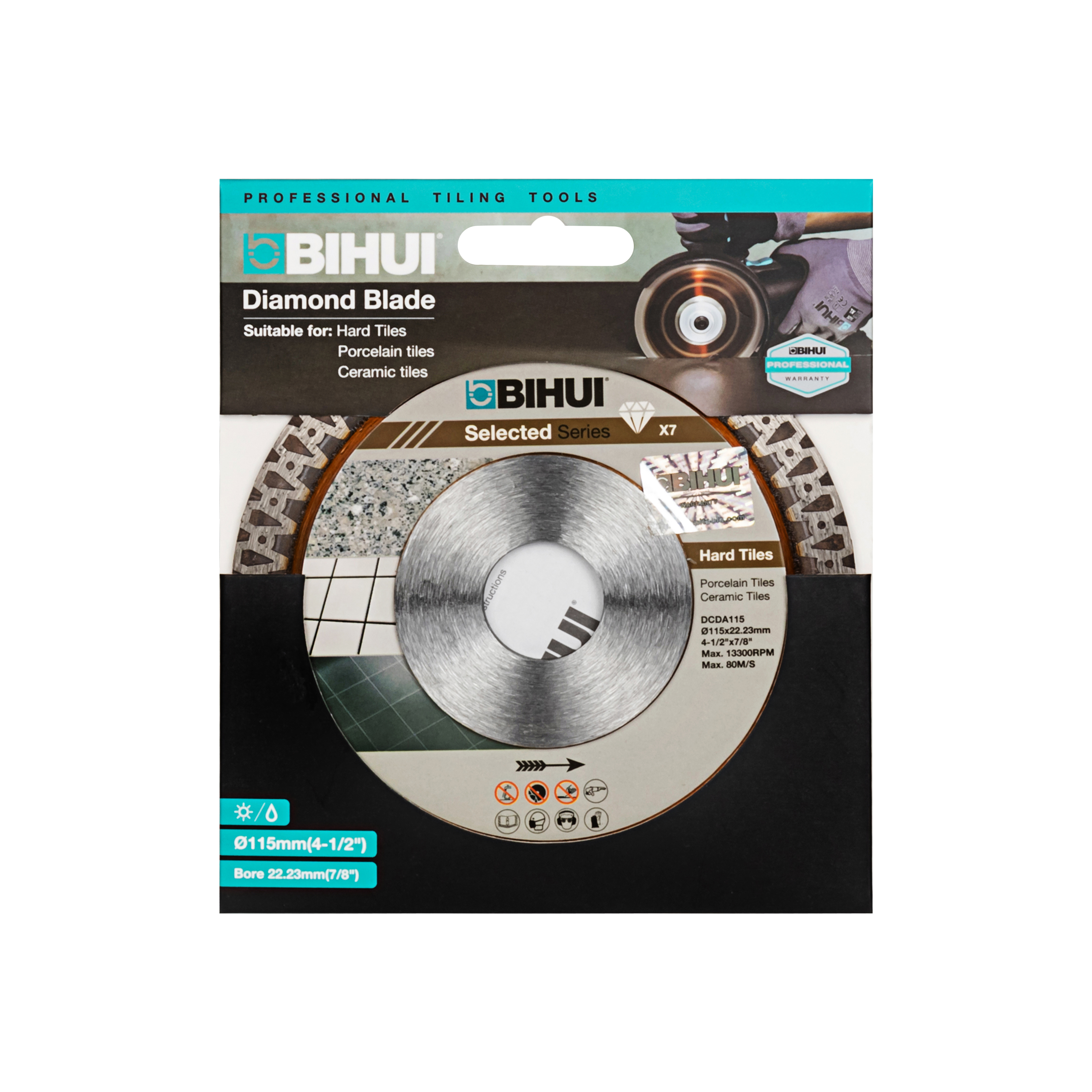 Изображение товара Диск алмазный по граниту Bihui B-Master турбо 115x22.2x1.2 мм