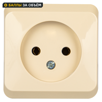 Изображение товара Розетка накладная SYSTEME ELECTRIC Этюд Без Заземления Кремовая Тип C 220В 16A