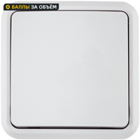 Изображение товара Выключатель накладной First 1 клавиша белый 220 В 10 А IP20