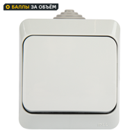 Изображение товара Переключатель накладной SYSTEME ELECTRIC Этюд 1 клавиша IP44 серый