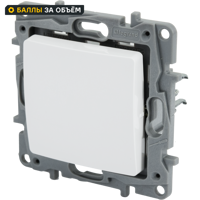 Изображение товара Переключатель перекрёстный одноклавишный Legrand Etika 10А 250В IP20 белый