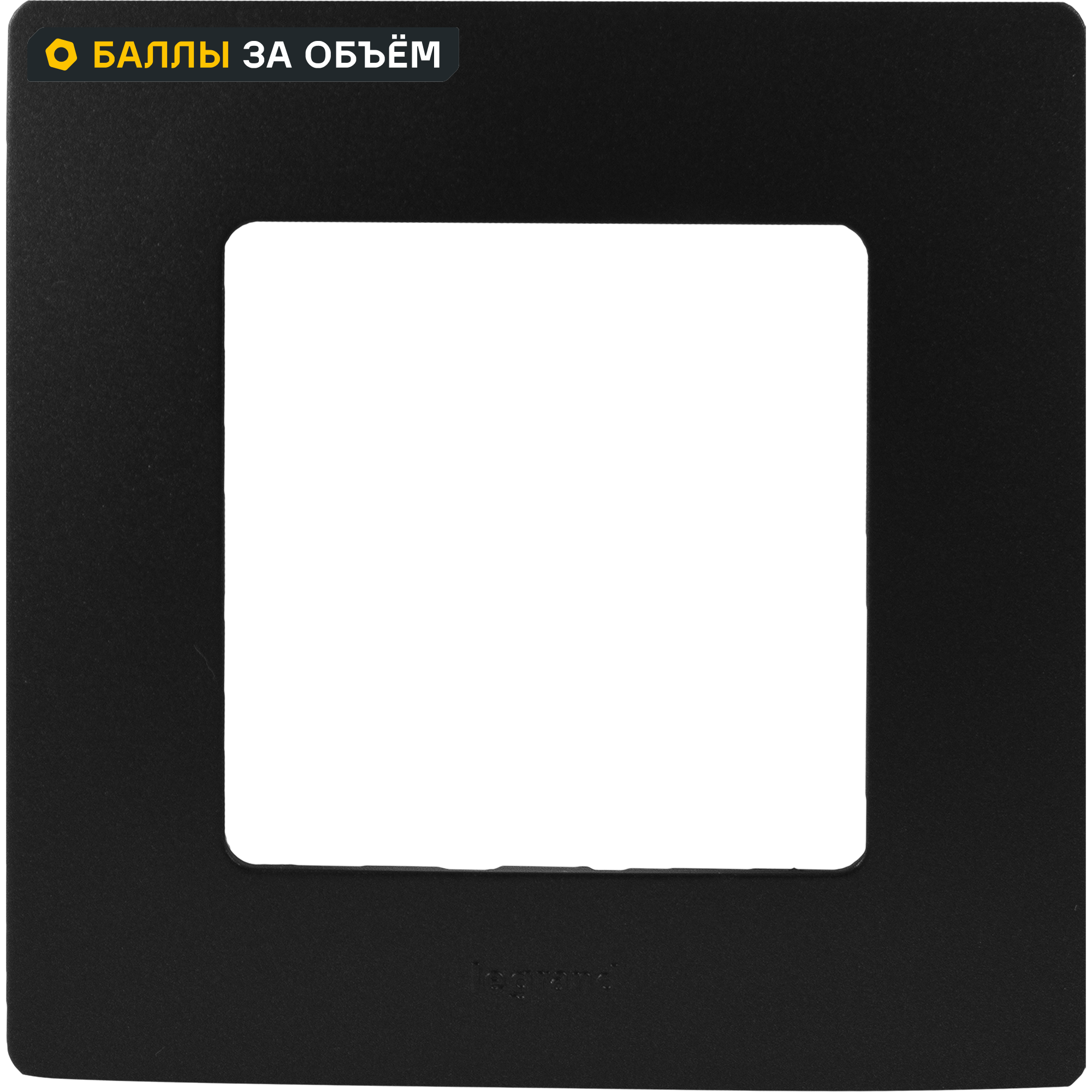 Изображение товара Рамка для розеток и выключателей Legrand Etika 1 пост антрацит матовая встраиваемая