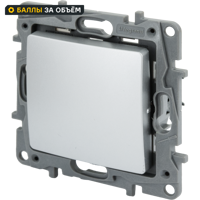 Изображение товара Переключатель перекрёстный одноклавишный Legrand Etika 10А 250В алюминий