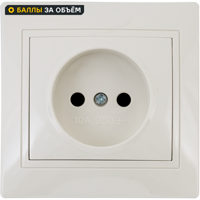 Изображение товара Розетка встраиваемая Таймыр TDM Electric без заземления бежевый