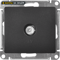 Изображение товара Встраиваемая телевизионная розетка Schneider Electric Glossa антрацит