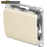 Изображение товара Встраиваемый переключатель Schneider Electric Glossa сх.6 1 клавиша бежевый