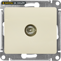 Изображение товара Коннектор ТВ встраиваемый Glossa SYSTEME ELECTRIC телевизионная розетка 1 пост