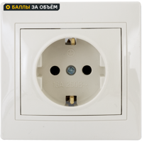 Изображение товара Встраиваемая розетка Таймыр с заземлением бежевый TDM ELECTRIC IP20