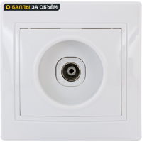 Изображение товара Розетка телевизионная встраиваемая Таймыр 20В 6А IP20 белая