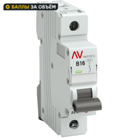 Изображение товара Автоматический выключатель EKF Averes AV-6 1P B16 А 6 кА mcb6-1-16B-av