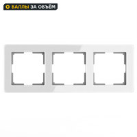 Изображение товара Рамка для розеток и выключателей Werkel W0032701 3 поста цвет белый