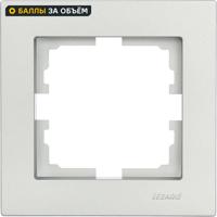 Изображение товара Рамка для розеток и выключателей Lezard Vesna 742-3500-146 1 пост цвет платина