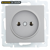 Изображение товара Розетка встраиваемая Lezard Vesna 742 3588 121B без заземления платина