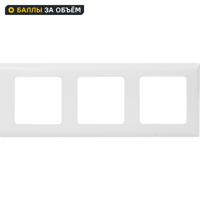 Изображение товара Рамка для розеток и выключателей Lexman Lilian Classic 3 поста белая