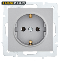 Изображение товара Lezard Vesna 742-3588-122B встраиваемая розетка с заземлением платина