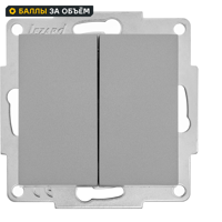 Изображение товара Выключатель встраиваемый Lezard Vesna 742-3588-101 1 клавиша цвет платина