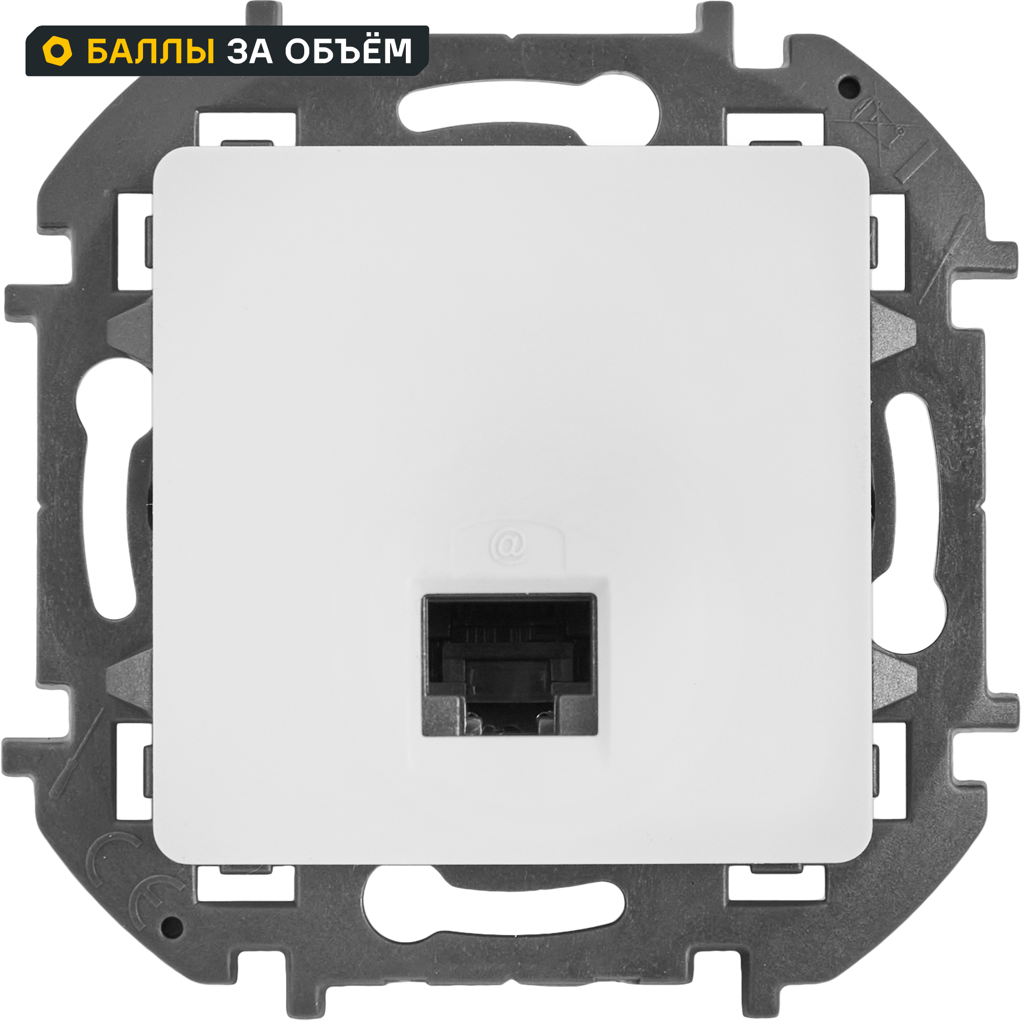 Изображение товара Lexman Lilian Розетка RJ45 5e UTP Белый для скрытого монтажа 1 пост