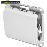 Изображение товара Переключатель перекрестный Systeme Electric Glossa 1 клавиша белый встроимый