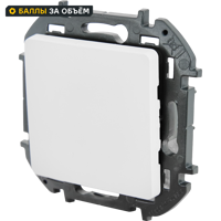 Изображение товара Переключатель одноклавишный - Lexman Lilian - 10А 250В безвинтовые зажимы - белый