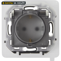 Изображение товара Розетка с заземлением IP44 Lexman Lilian защитная крышка и шторки Россия