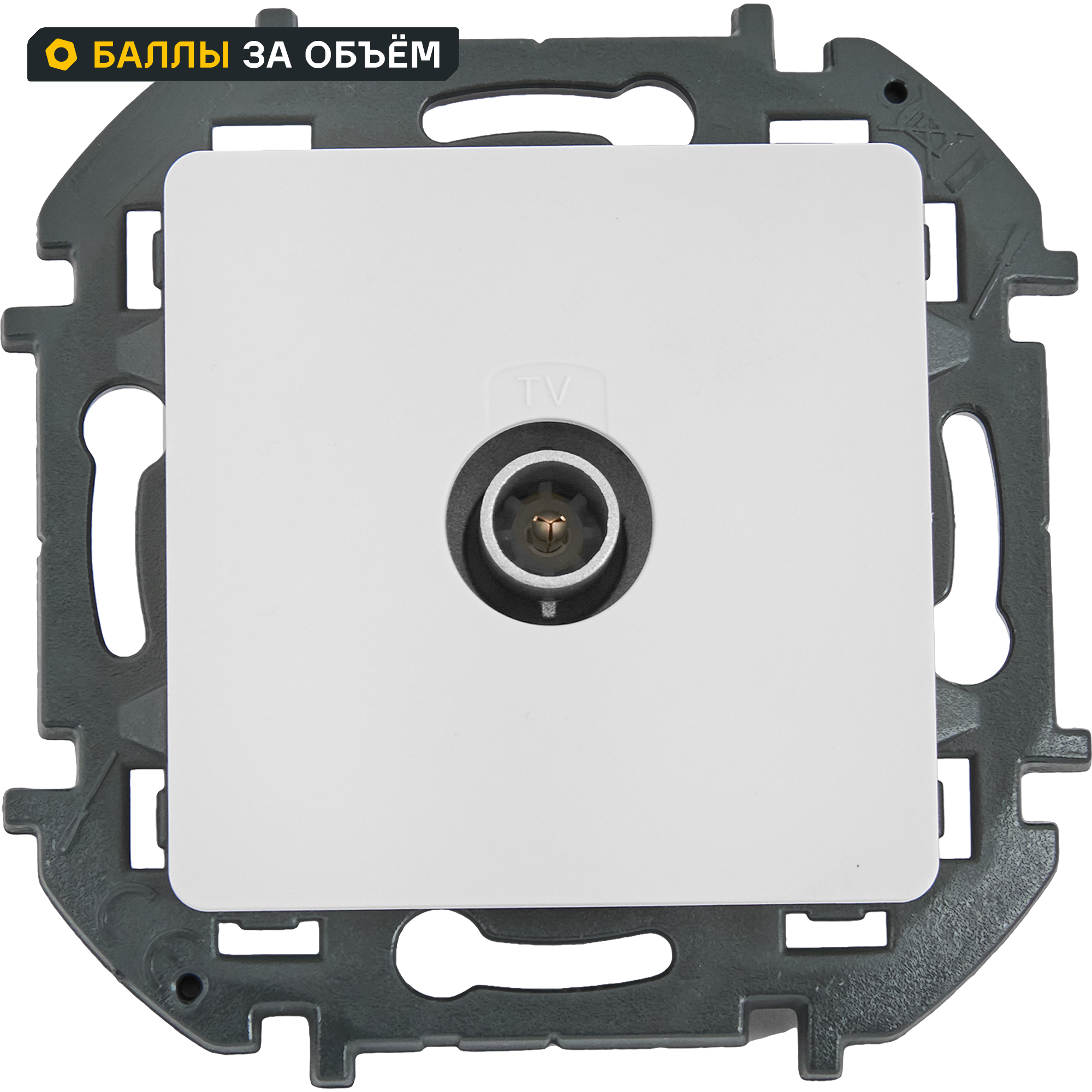 Изображение товара LEXMAN Lilian роZетка телевизионная для скрытого монтажа звезда 4 2400 МГц белый