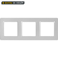 Изображение товара Рамка для розеток и выключателей Lexman Lilian Modern 3 поста алюминий
