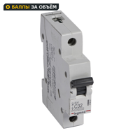 Изображение товара Автоматический выключатель Legrand RX3 1P C32 А 4.5 кА