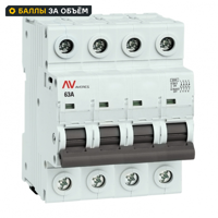 Изображение товара EKF Averes AV 4P N 63 А — трехфазный выключатель нагрузки