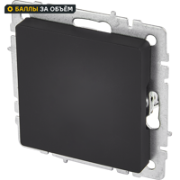 Изображение товара Выключатель проходной встраиваемый IEK Brite 1 клавиша цвет графит