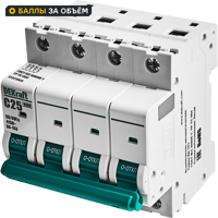 Изображение товара Автоматический выключатель Dekraft ВА-103 4P C25 А 6 кА
