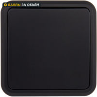 Изображение товара Выключатель накладной First 1 клавиша цвет черный