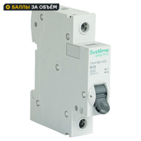 Изображение товара Автоматический выключатель Systeme Electric City9 Set C9F16110 1P 10 А 6 кА для защиты сети